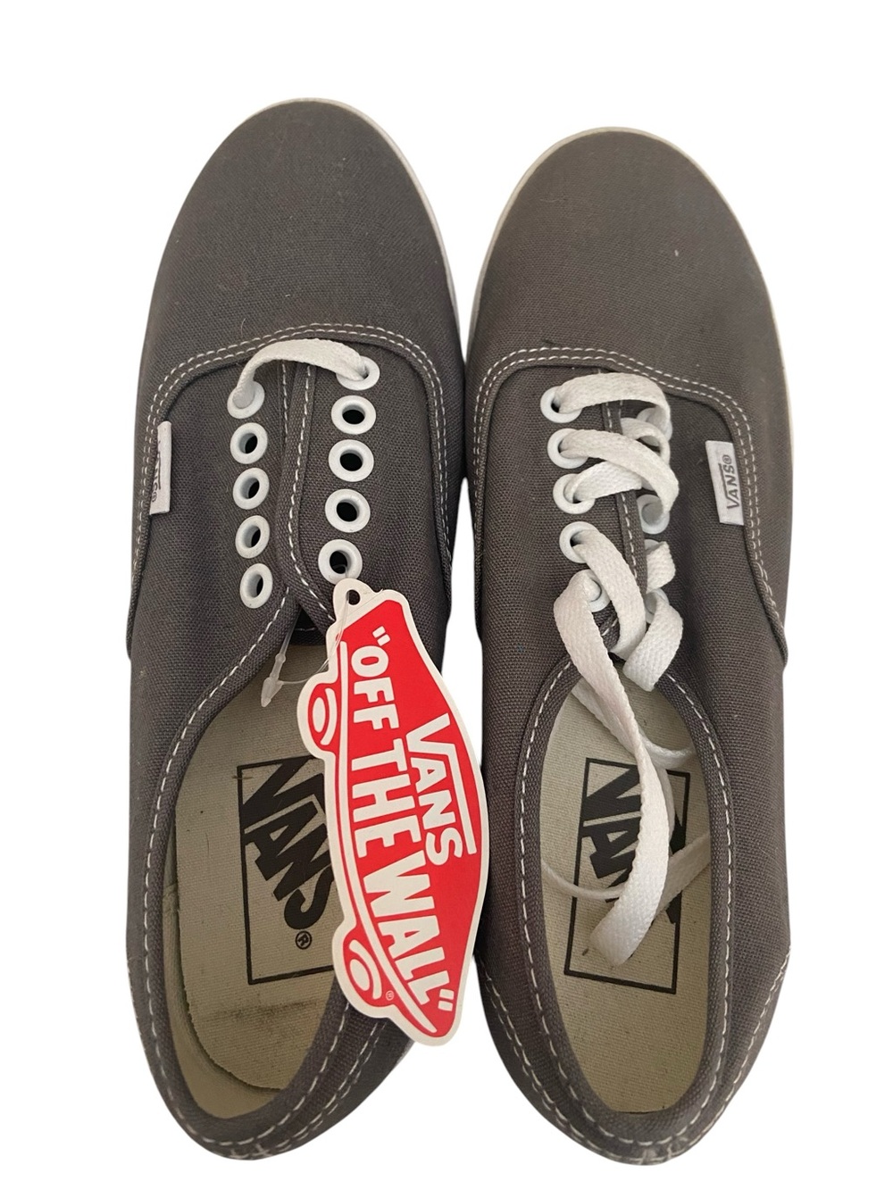 NWT WOMENS DARK GREY VANS SIZE 6